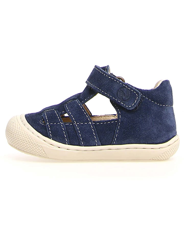Naturino Skórzane półsandały "Bede" w kolorze granatowym rozmiar: 21