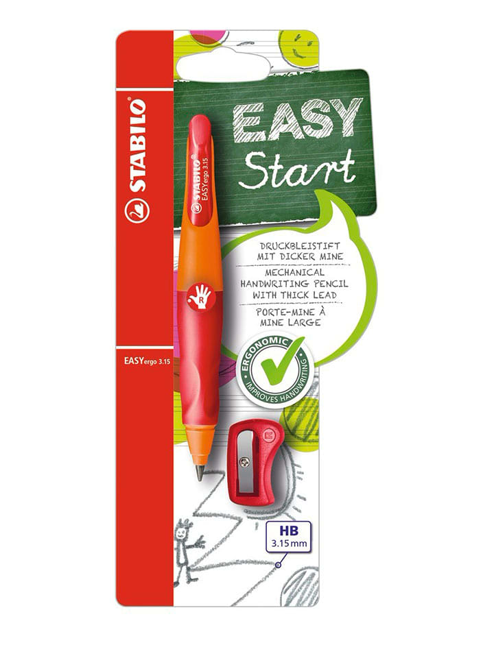 STABILO Ołówek automatyczny "Easy ergo" w kolorze czerwono-pomarańczowym rozmiar: onesize