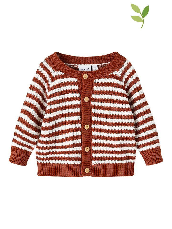 Kardigan "Sarane" w kolorze jasnobrązowym