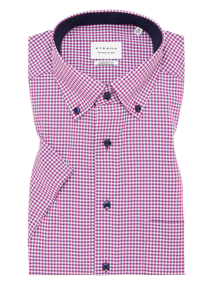 Eterna Koszula - Comfort fit - w kolorze różowym rozmiar: 44