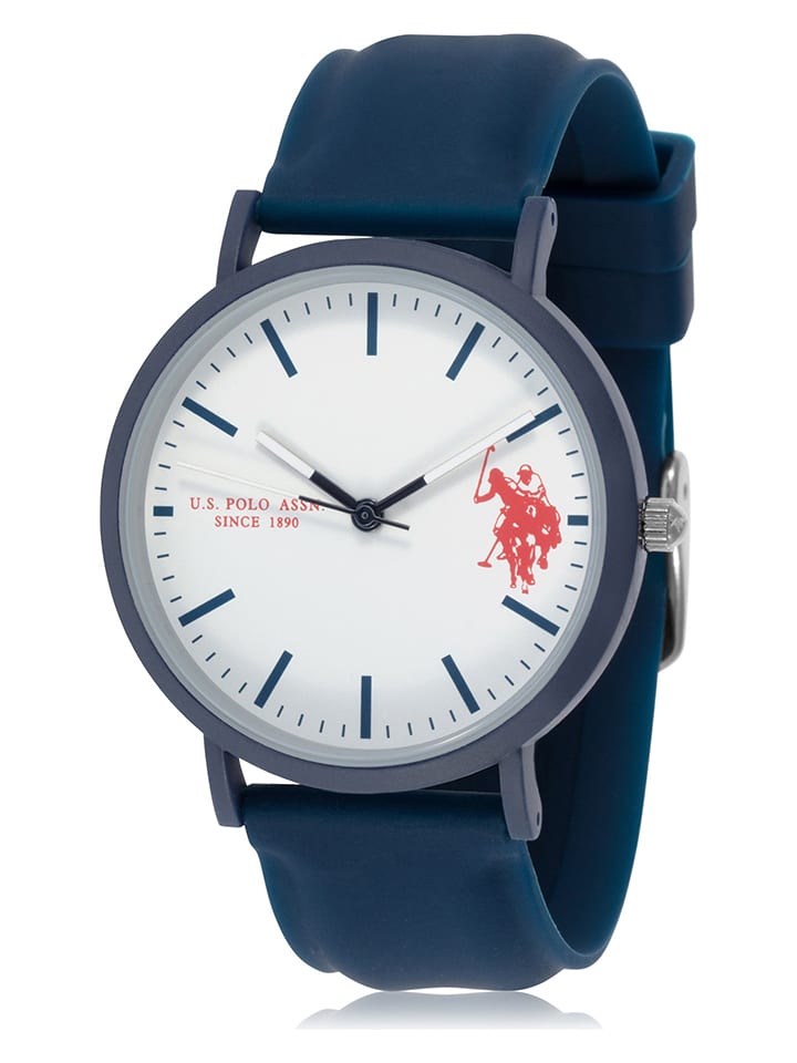 U.S. Polo Assn. Zegarek kwarcowy w kolorze granatowo-białym rozmiar: onesize
