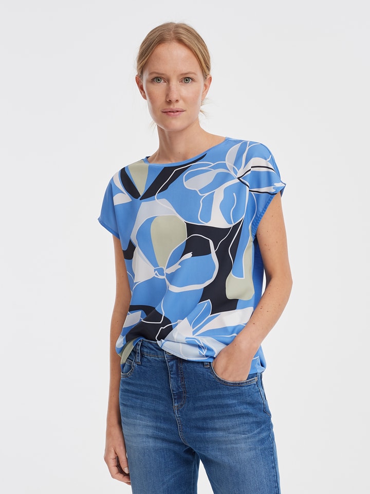 OPUS Bluzka "Siola" w kolorze niebieskim rozmiar: 40