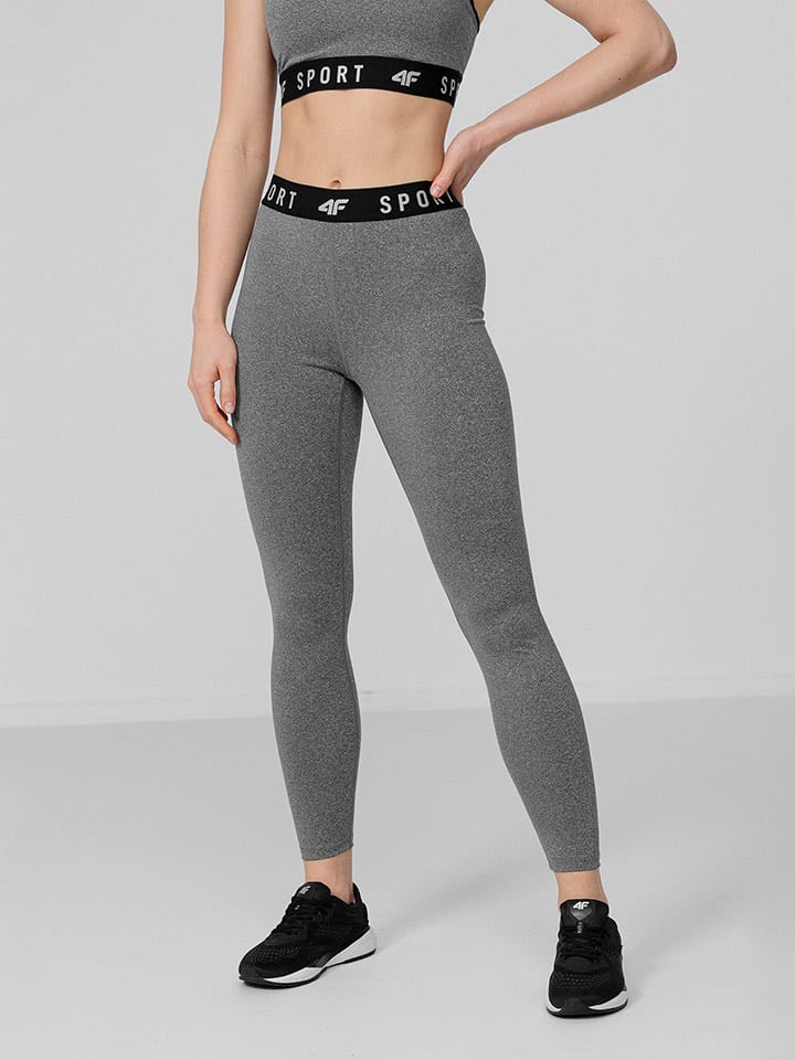 Legginsy funkcyjne w kolorze szarym