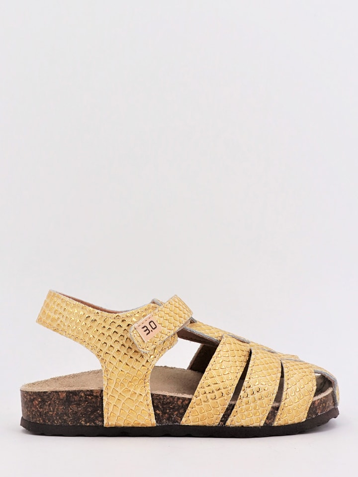 Półsandały w kolorze żółto-złotym