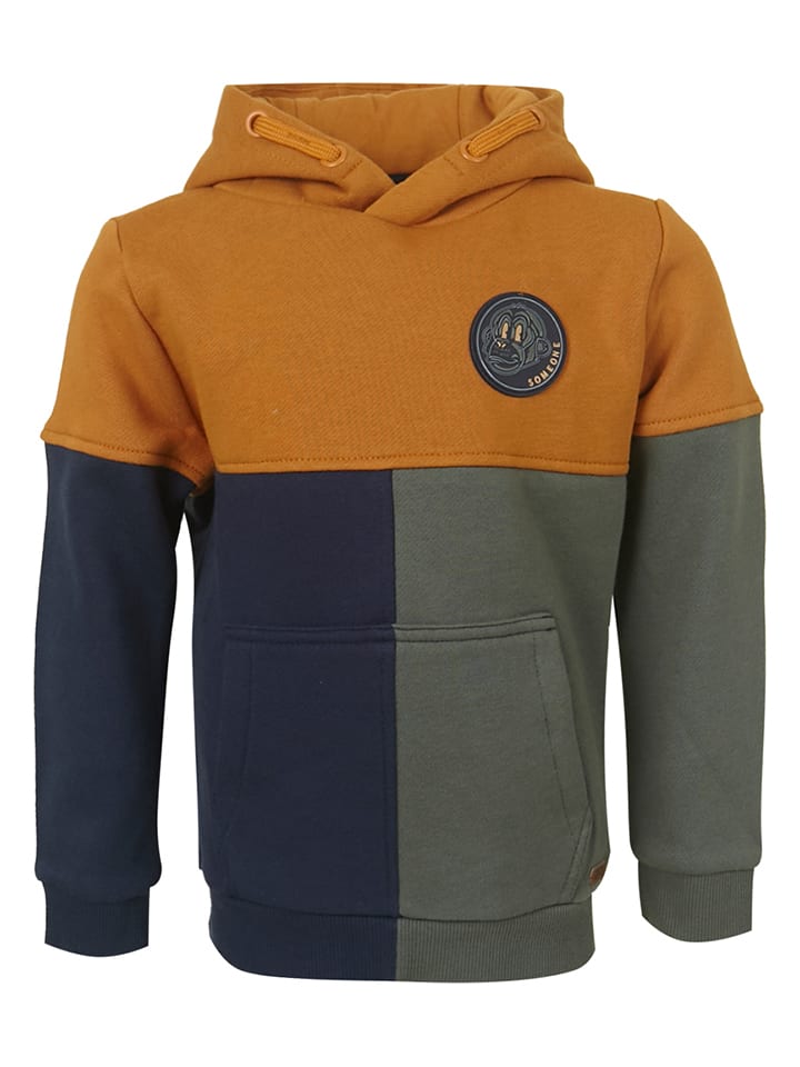 someone Bluza w kolorze pomarańczowo-oliwkowo-granatowym rozmiar: 122