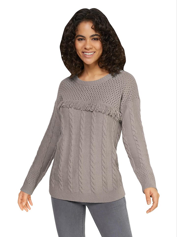 Heine Sweter w kolorze jasnoszarym rozmiar: 46