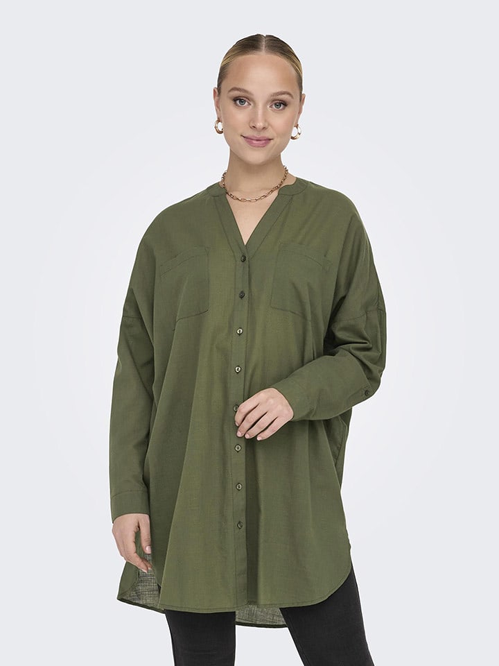 ONLY Tunika w kolorze khaki rozmiar: XS/S