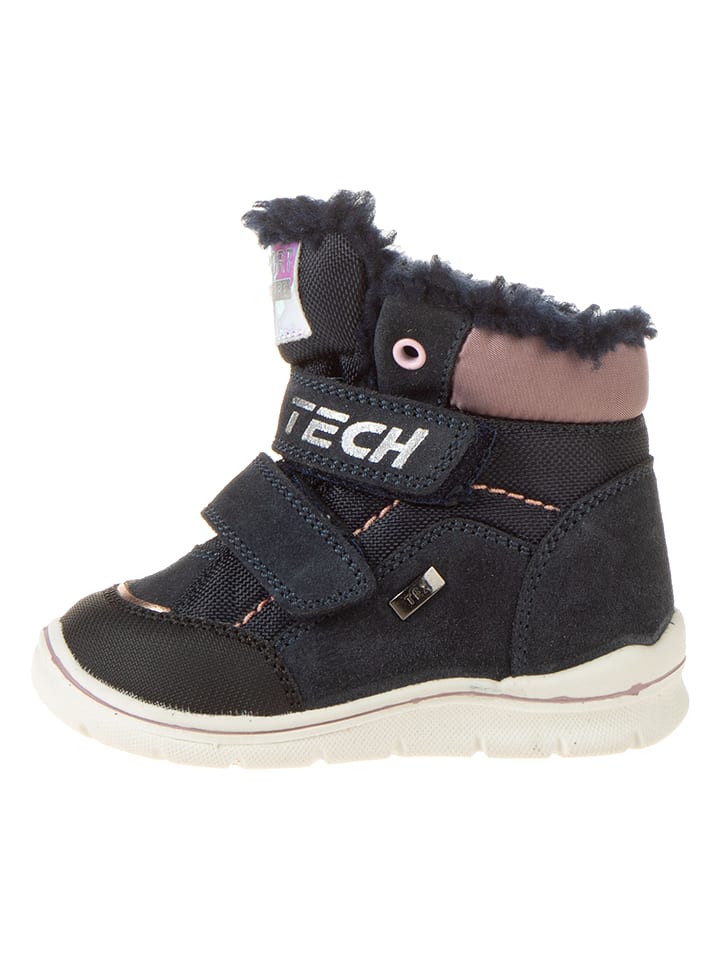 lamino Skórzane botki w kolorze granatowym rozmiar: 26