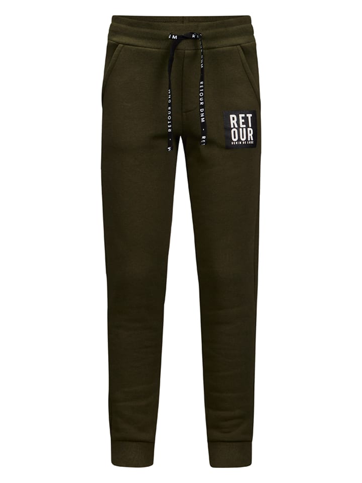 Spodnie dresowe w kolorze khaki