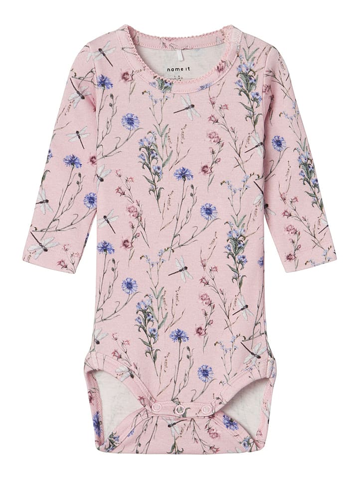 name it Body "Hanina" w kolorze jasnoróżowym ze wzorem rozmiar: 62