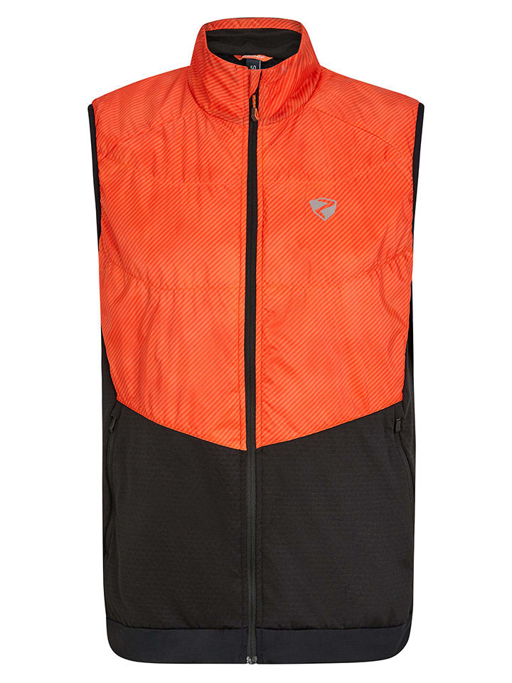 Ziener Kamizelka funkcyjna "Nauri" w kolorze czerwono-czarnym rozmiar: 60