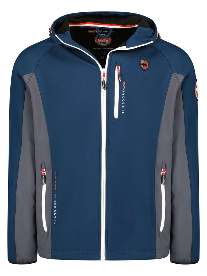 Geographical Norway Kurtka softshellowa "Tubular" w kolorze granatowym rozmiar: L