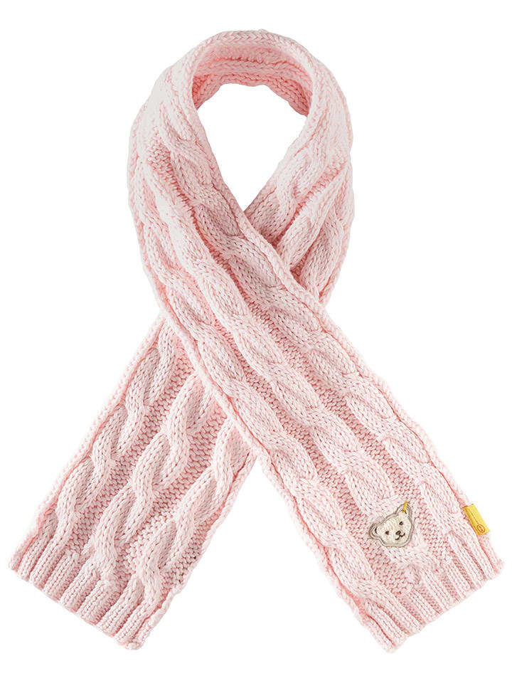 Steiff Szal w kolorze jasnoróżowym rozmiar: onesize