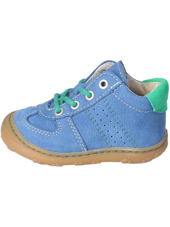 PEPINO Skórzane buty "Sami" w kolorze błękitno-zielonym do nauki chodzenia rozmiar: 26