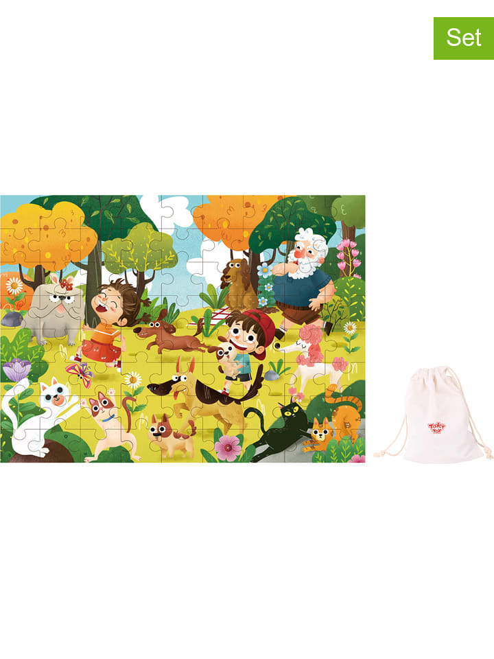72-częściowe puzzle "Zoo" - 3+