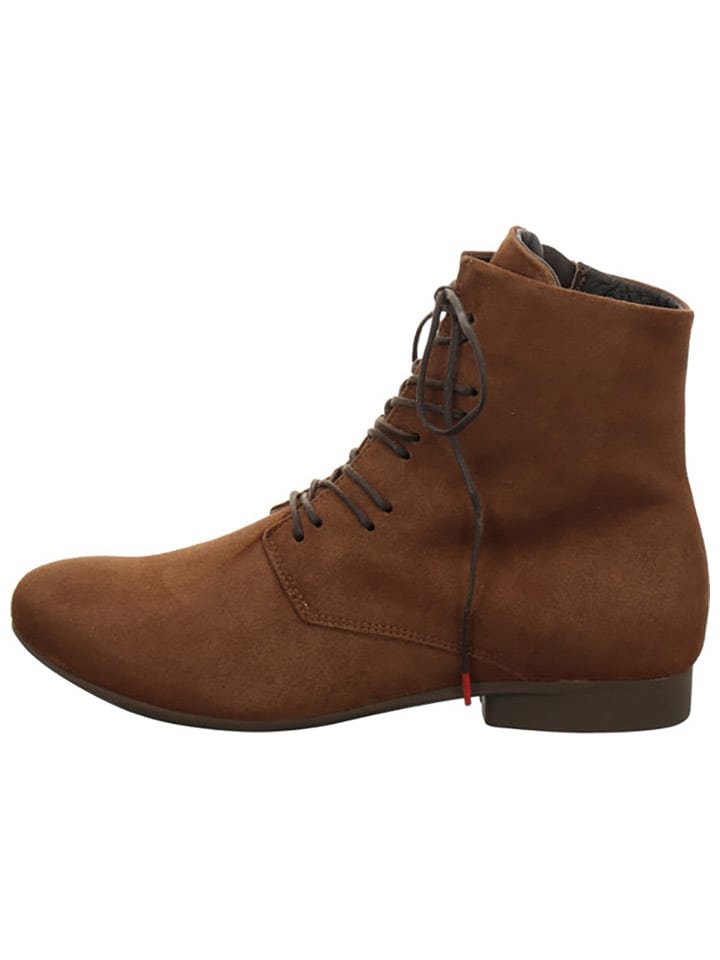 Think! Skórzane botki "Guad 2" w kolorze jasnobrązowym rozmiar: 39