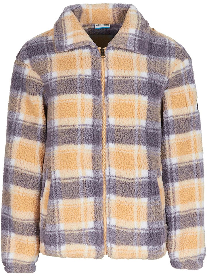 O'Neill Kurtka polarowa "Check" w kolorze pomarańczowo-fioletowym rozmiar: S