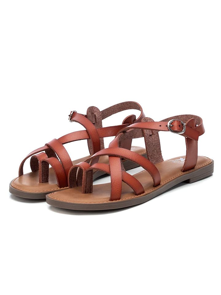 Xti Sandały w kolorze jasnobrązowym rozmiar: 37