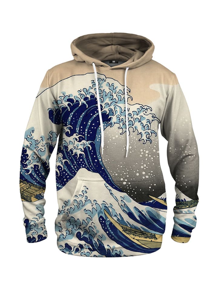 Mr GUGU & MISS GO Bluza w kolorze beżowym ze wzorem rozmiar: L