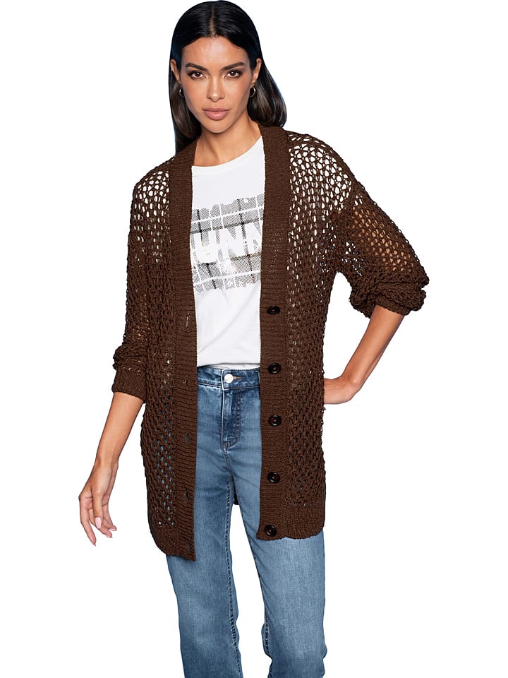 Heine Kardigan w kolorze brązowym rozmiar: 42