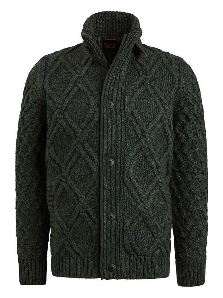 PME Legend Kardigan w kolorze ciemnozielonym rozmiar: XXL
