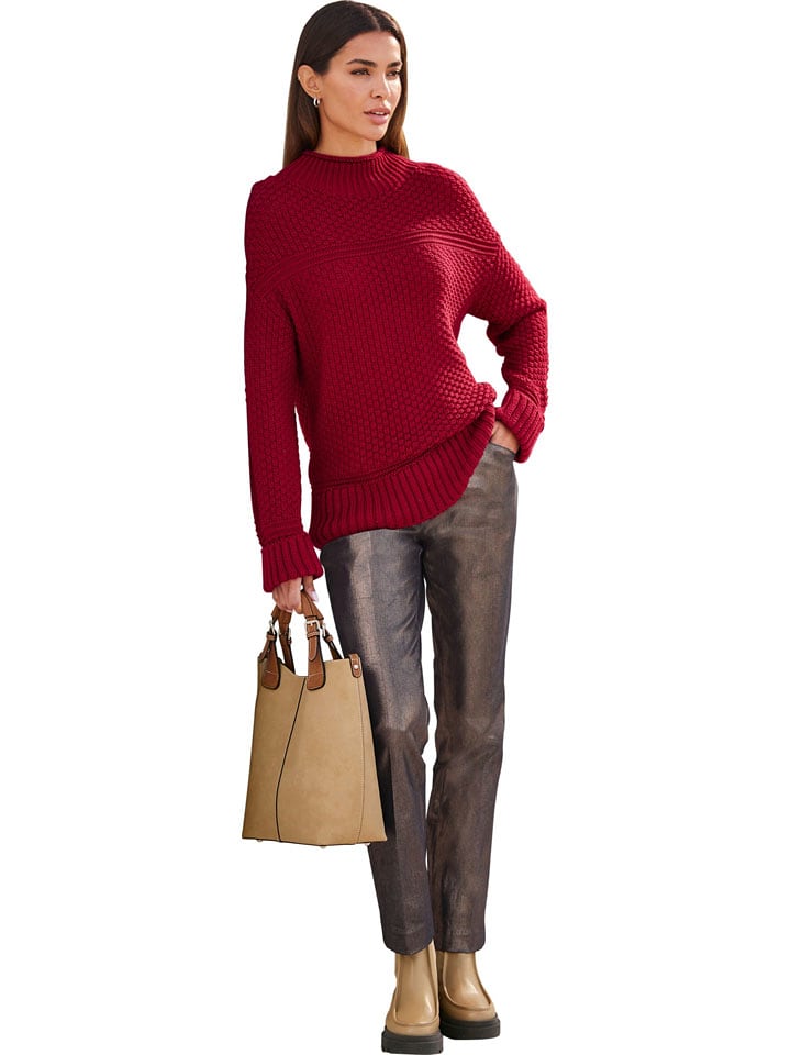 Heine Sweter w kolorze czerwonym rozmiar: 40