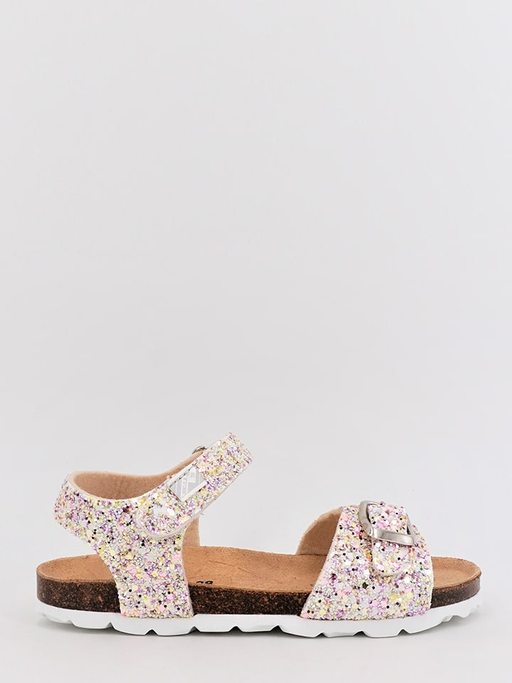 Sandały w kolorze jasnoróżowo-żółtym