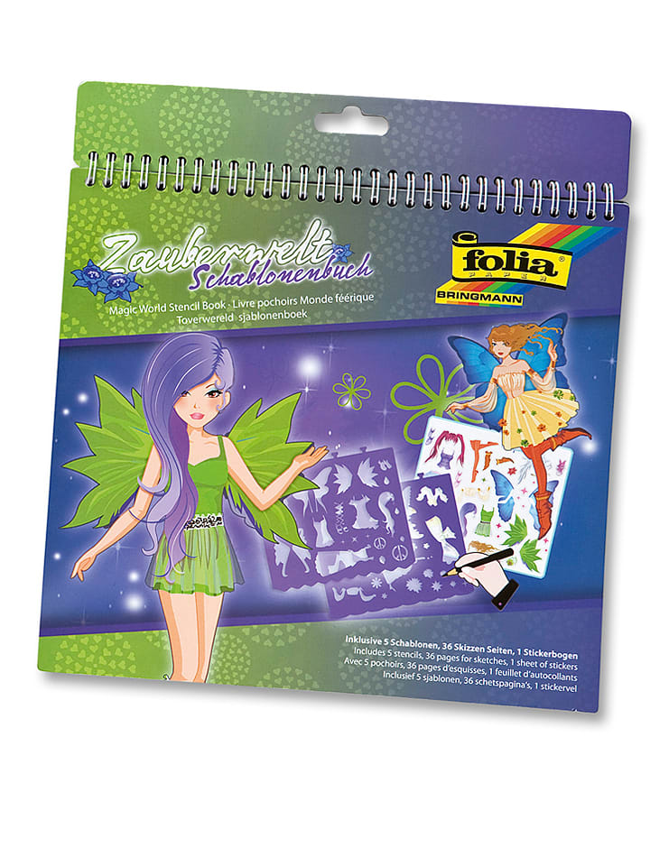 folia PAPER Zestaw szablonów "Magic world" ze wzorem - 24 x 14,2 cm rozmiar: onesize