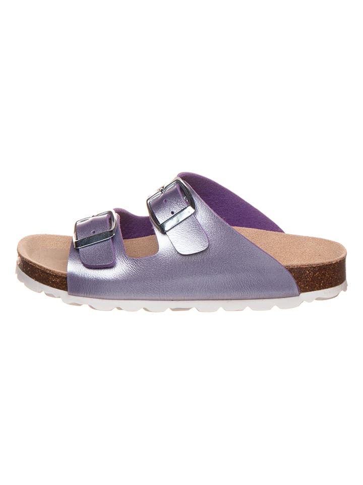 BIO PINGÜIN Klapki w kolorze fioletowym rozmiar: 34