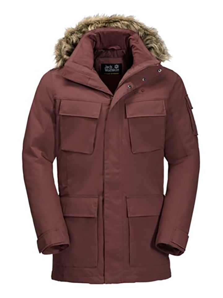 Jack Wolfskin Parka w kolorze bordowym rozmiar: L