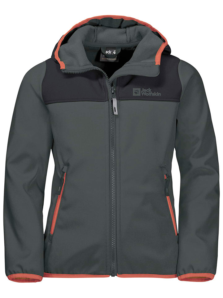 Jack Wolfskin Kurtka softshellowa "Fourwinds" w kolorze zielonym rozmiar: 176