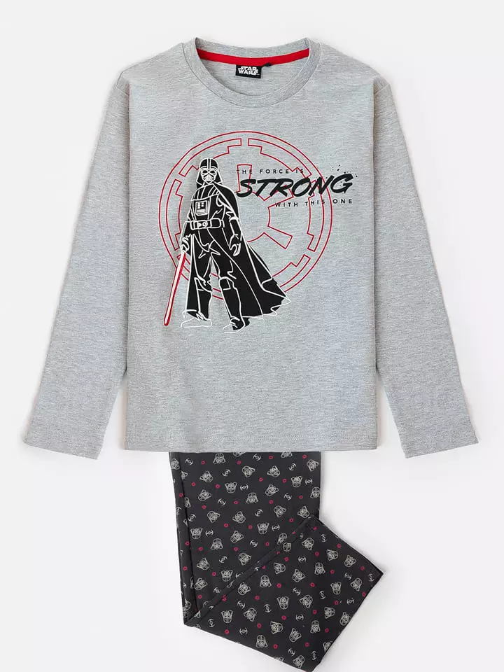 Star Wars Piżama "Star Wars" w kolorze szaro-czarnym rozmiar: 176