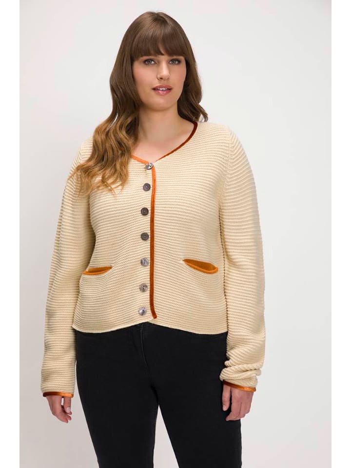 Ulla Popken Kardigan w kolorze beżowym rozmiar: 50/52