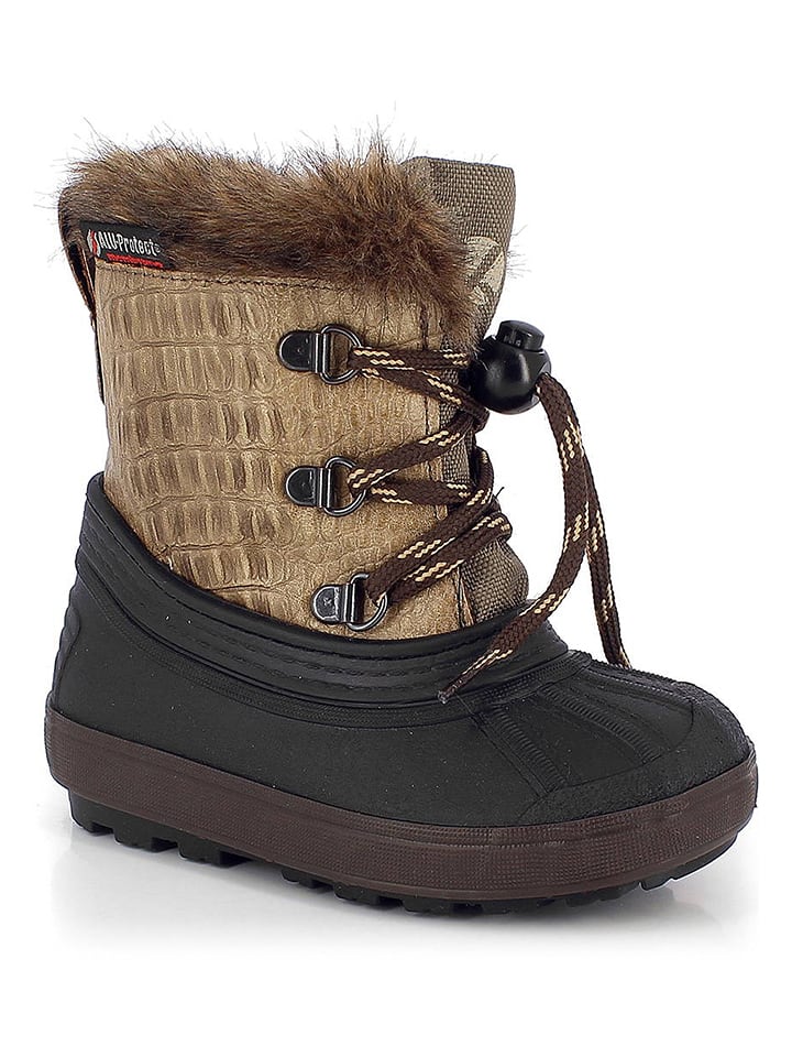 Kimberfeel Kozaki zimowe "Fauve" w kolorze brązowym rozmiar: 18/19