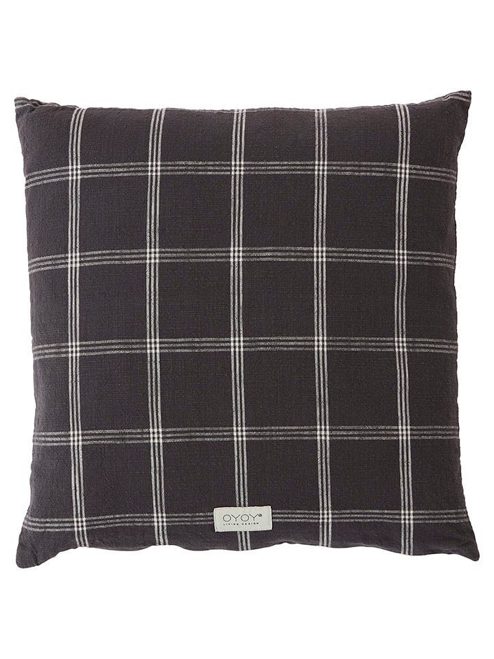 OYOY living design Poszewka "Kyoto" w kolorze antracytowym na poduszkę - 50 x 50 cm rozmiar: onesize