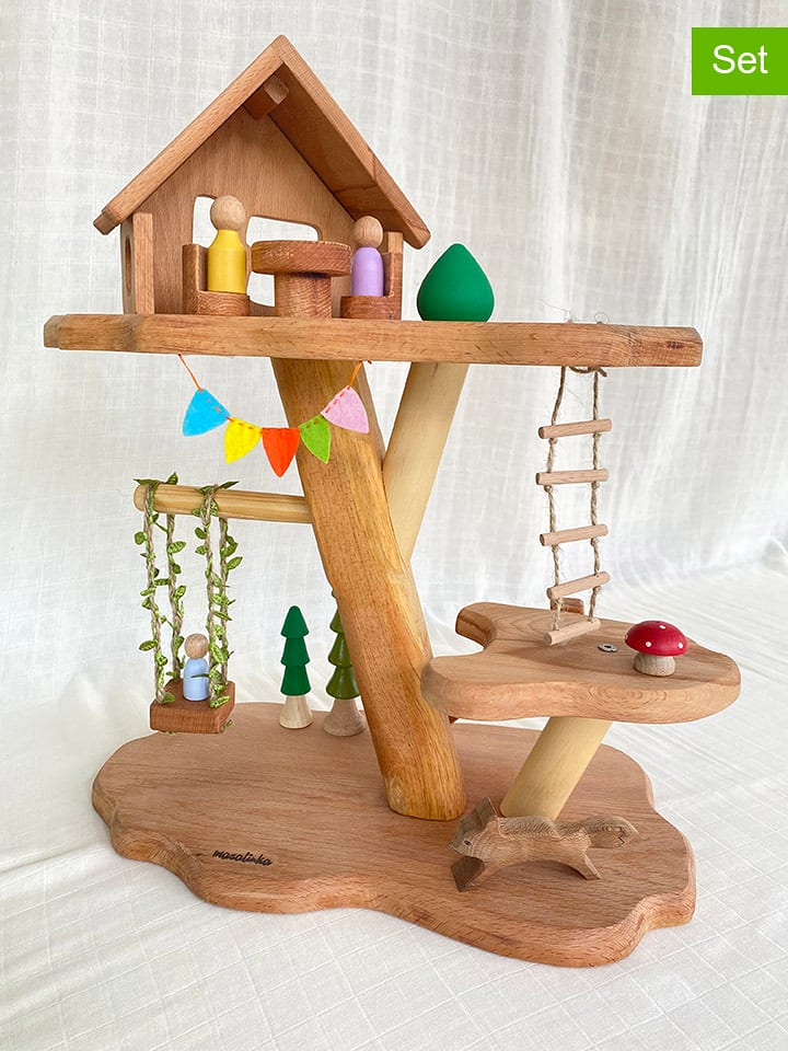 Woody Kids Zestaw zabawek "Wooden Tree House" - 3+ rozmiar: onesize