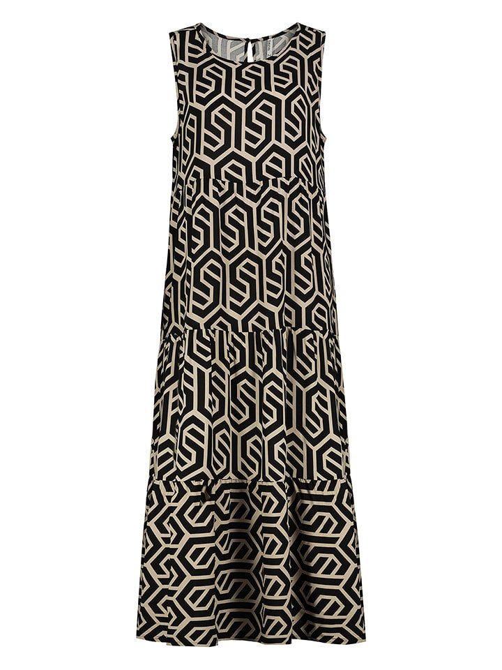 Sublevel Sukienka w kolorze czarno-beżowym rozmiar: XL