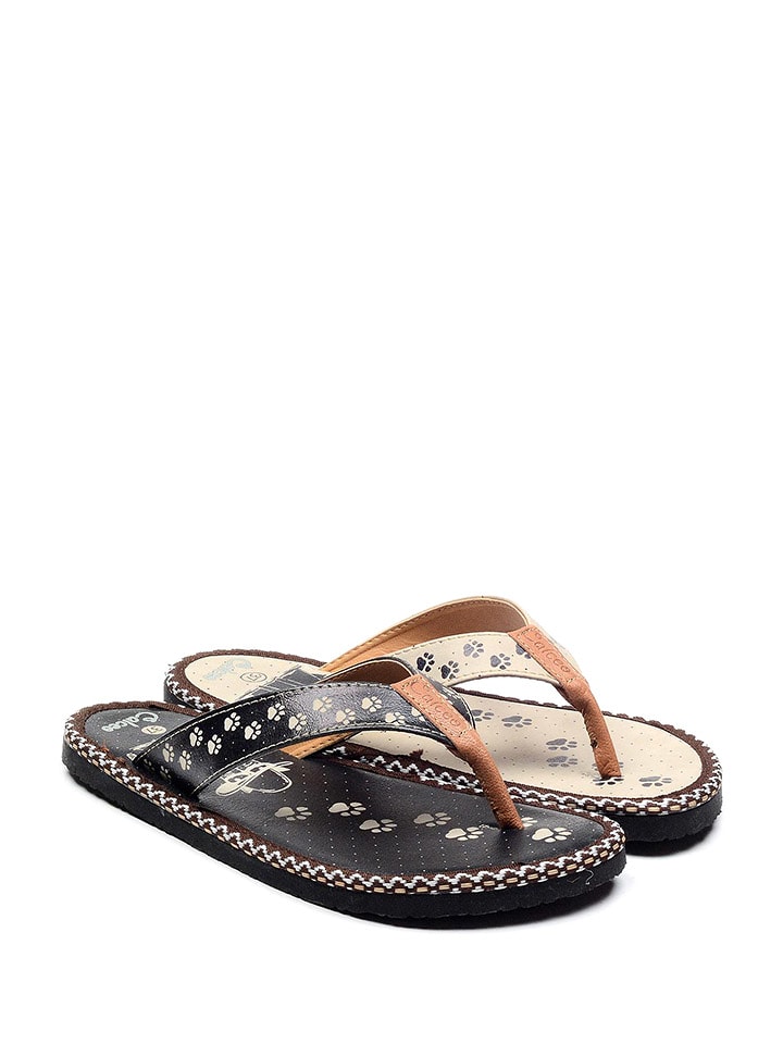 Calceo Japonki w kolorze brązowo-beżowym rozmiar: 37