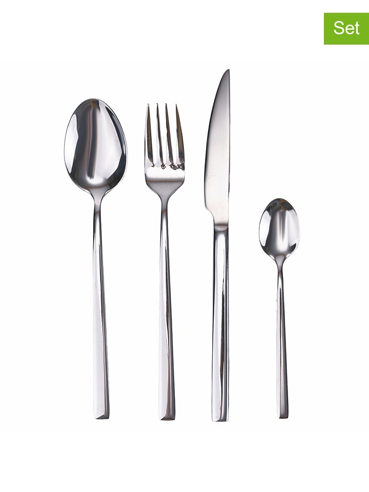 Villa d´Este 24-częściowy zestaw sztućców "Luxury" w kolorze srebrnym rozmiar: onesize