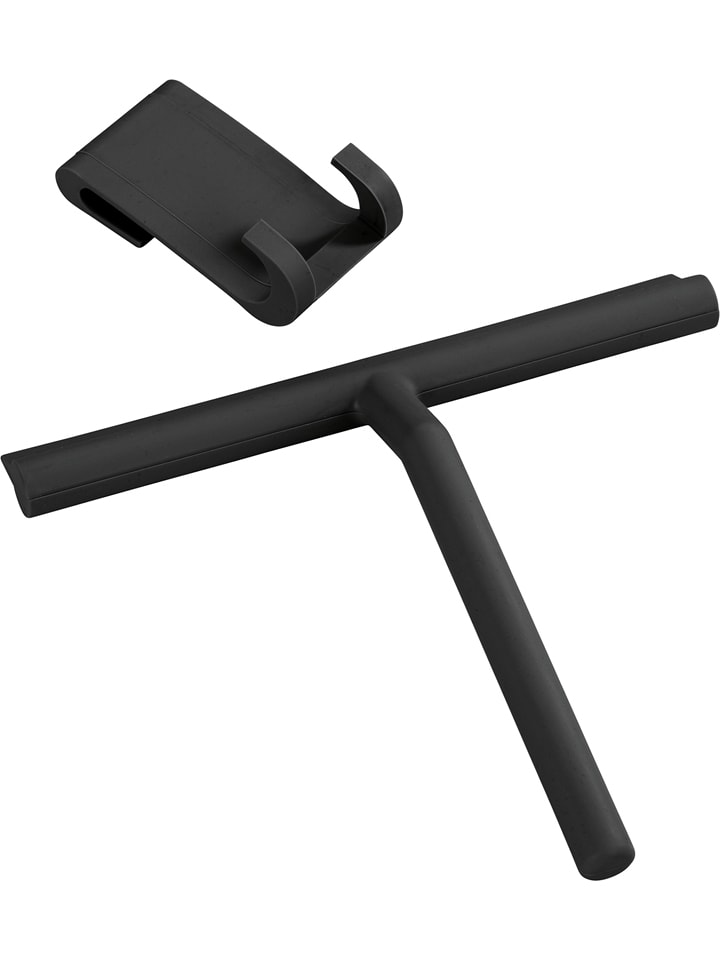 Wenko Ściągaczka prysznicowa "Mola" w kolorze czarnym - 21 x 24,5 x 4 cm rozmiar: onesize