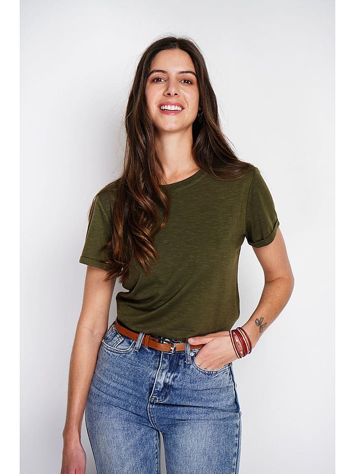 William de Faye Koszulka w kolorze khaki rozmiar: 42