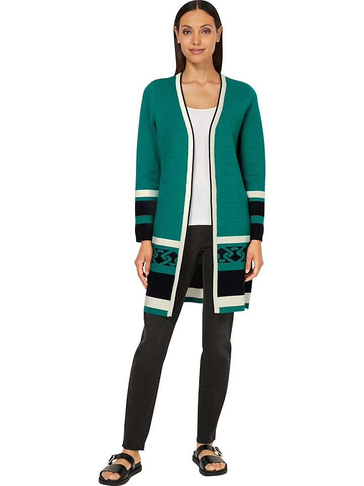 Heine Kardigan w kolorze zielono-czarnym rozmiar: 38
