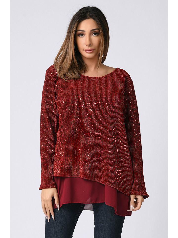 Sweter "Lennon" w kolorze czerwonym