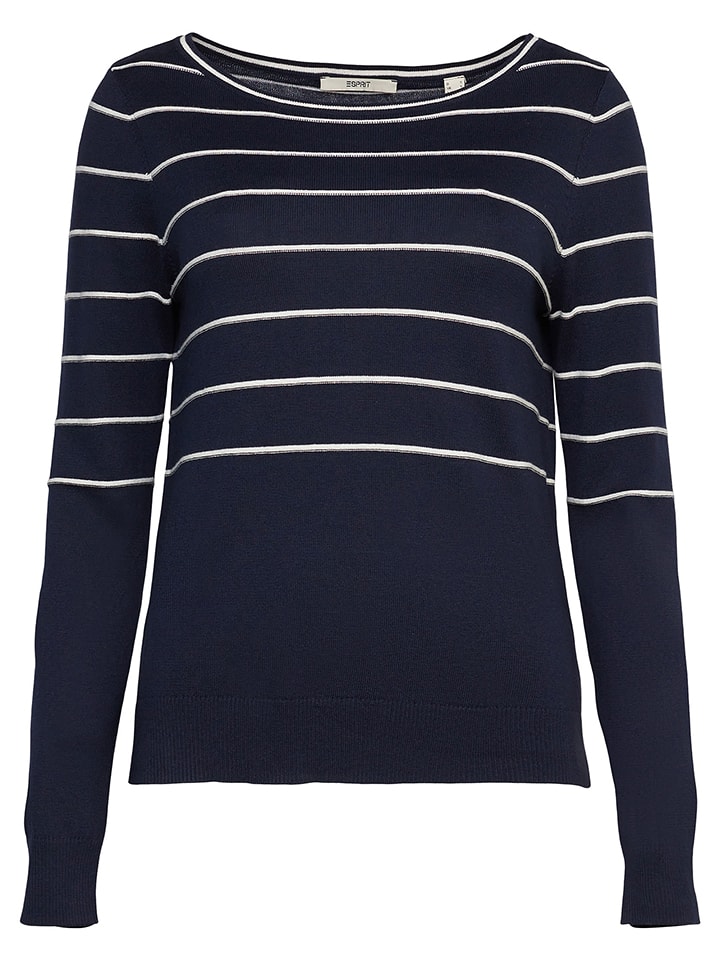 ESPRIT Sweter w kolorze granatowym rozmiar: L
