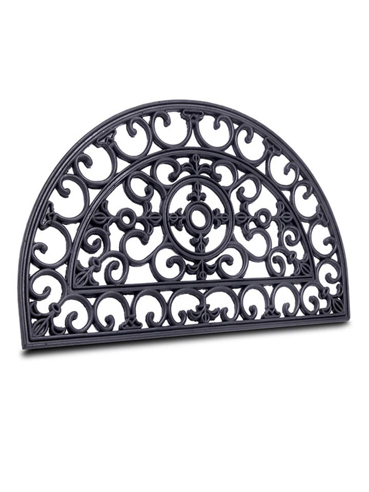 Hanse Home Wycieraczka "Fleur" w kolorze czarnym rozmiar: 45x75 cm