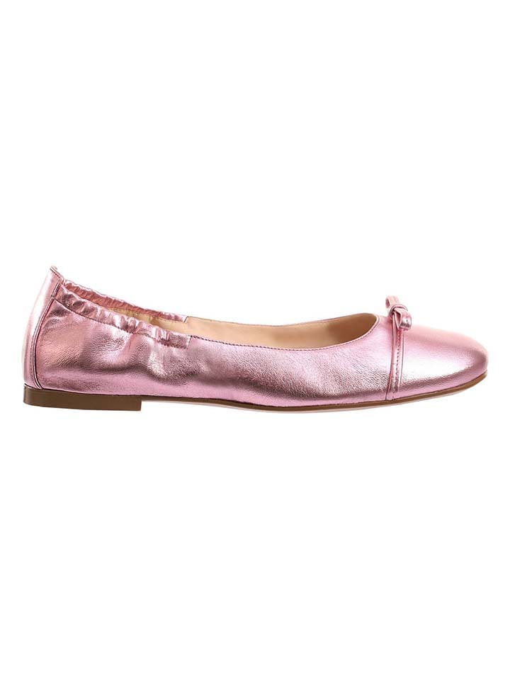 Högl Skórzane baleriny "Betty" w kolorze jasnoróżowym rozmiar: 37,5