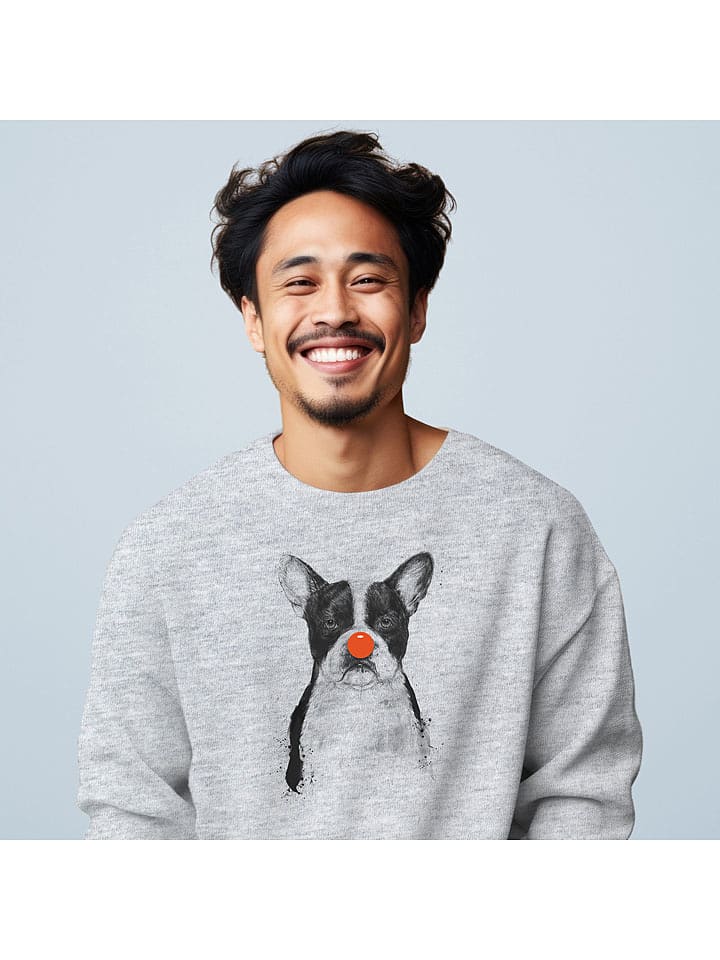 WOOOP Bluza "I´m not your clown" w kolorze szarym rozmiar: M