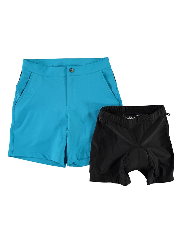 CMP Szorty kolarskie 3w1 w kolorze błękitnym rozmiar: 110