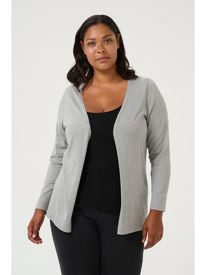 Kaffe Kardigan w kolorze jasnoszarym rozmiar: XL