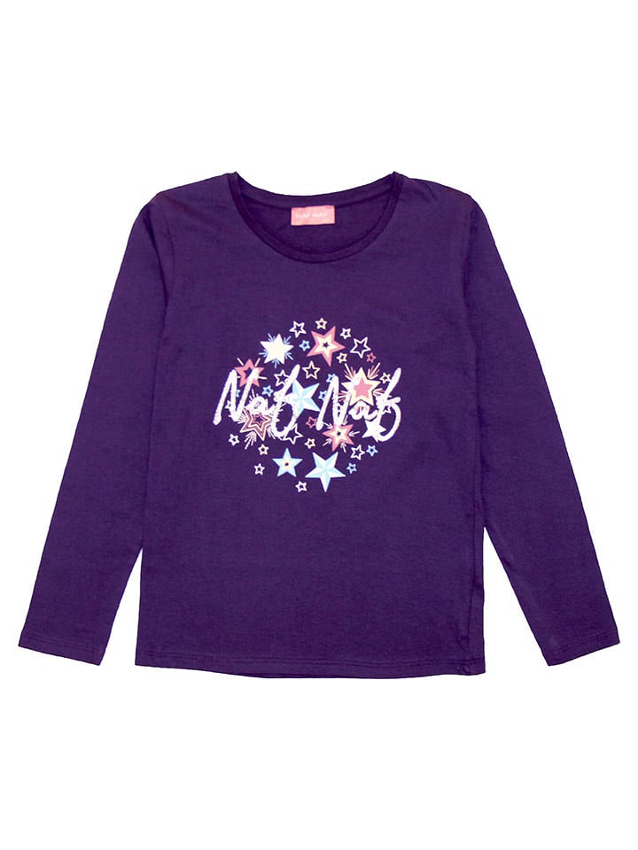 Naf Naf Piżama w kolorze fioletowym ze wzorem rozmiar: 140